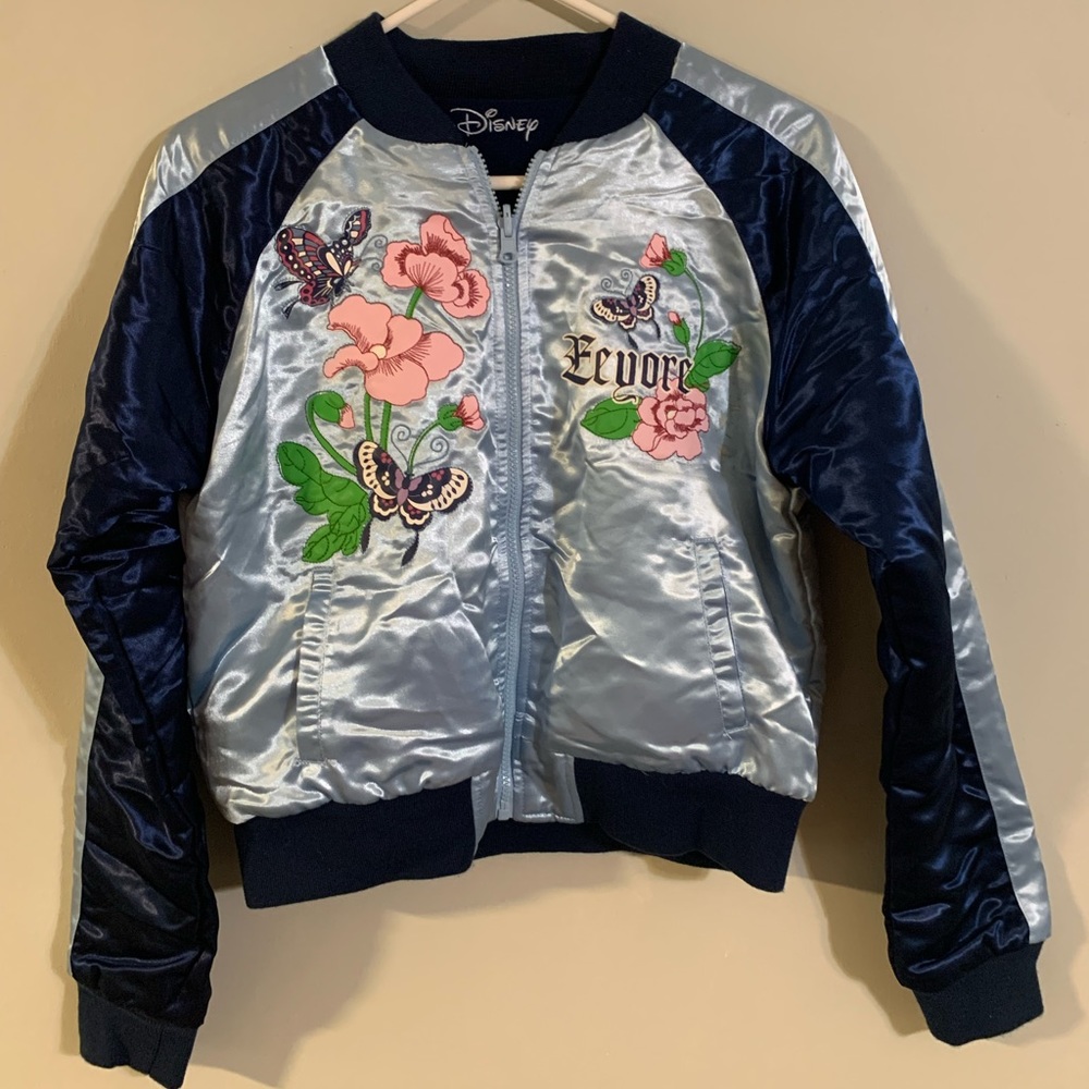 Vintage Disney Eeyore Reversible satin/fleece jacket. M